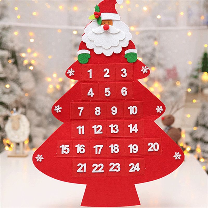 Download Christmas Tree Felt Advent Calendar Countdown Christmas Homemade Advent Calendar New Year Party Decoration 43x59cm Wholesale On Sale Christmas Decorations Online Christmas Decorations From Cosmose 13 22 Dhgate Com PSD Mockup Templates