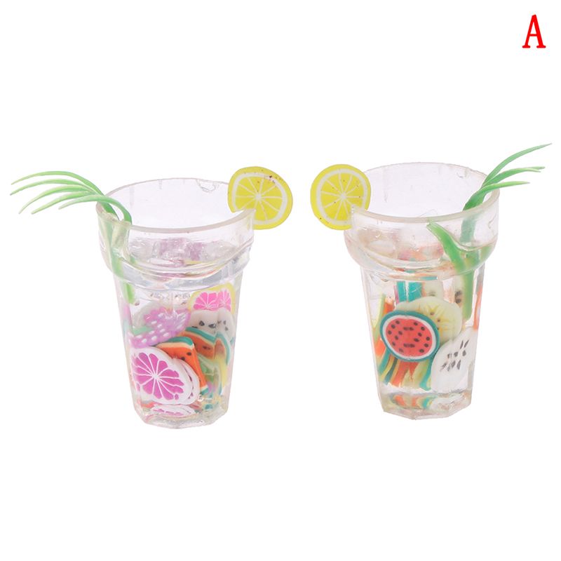 T 4 pcs 1//12 Doll house Miniature kitchen tableware plastic beer mug glass cups