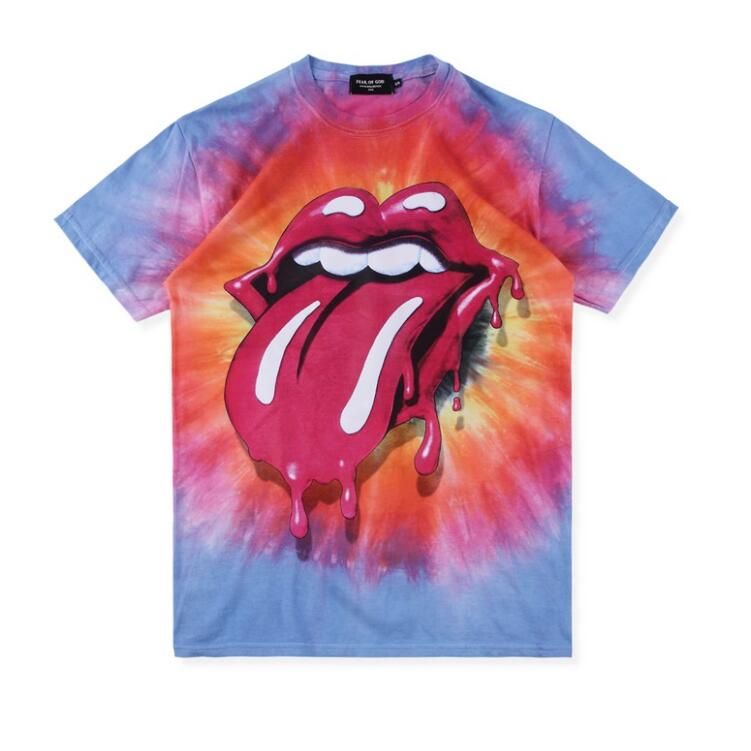 tie dye rolling stones shirt