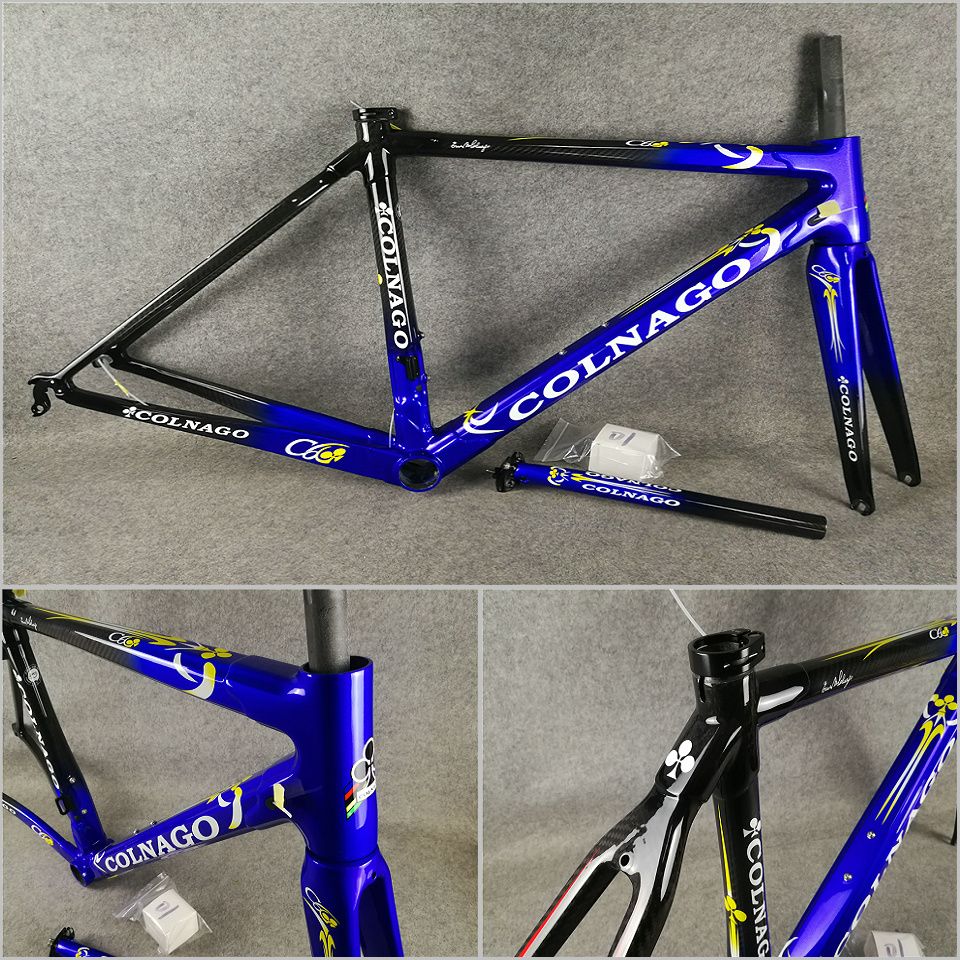 cuadros de carretera de oscuro Azul-Negro T1000 3K / UD bicicleta de carretera C60 con XS / S / M / L envío libre BB386