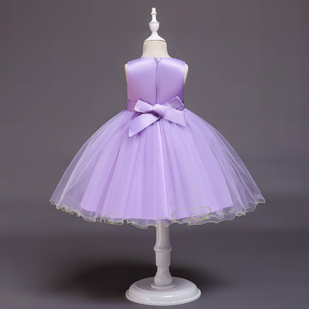 Niñas de verano de 3 a 12 años vestidos de tul tulú, flores crecidas de bola, Niñas de verano de 3 a 12 años vestidos de tul tulú, flores crecidas de bola,