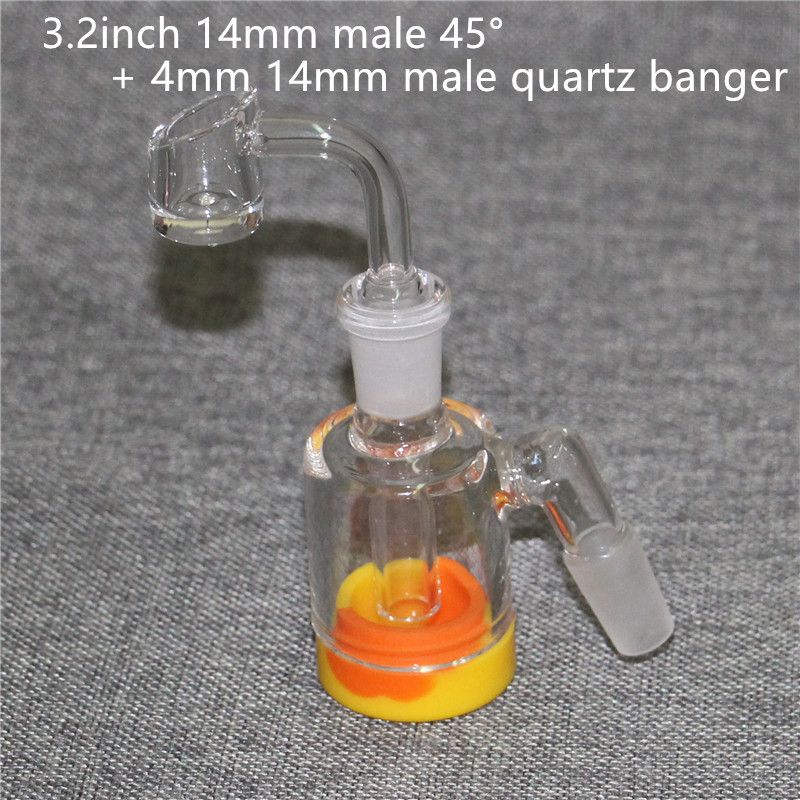 3.2inch 14mm male 45°+4mm quartz banger