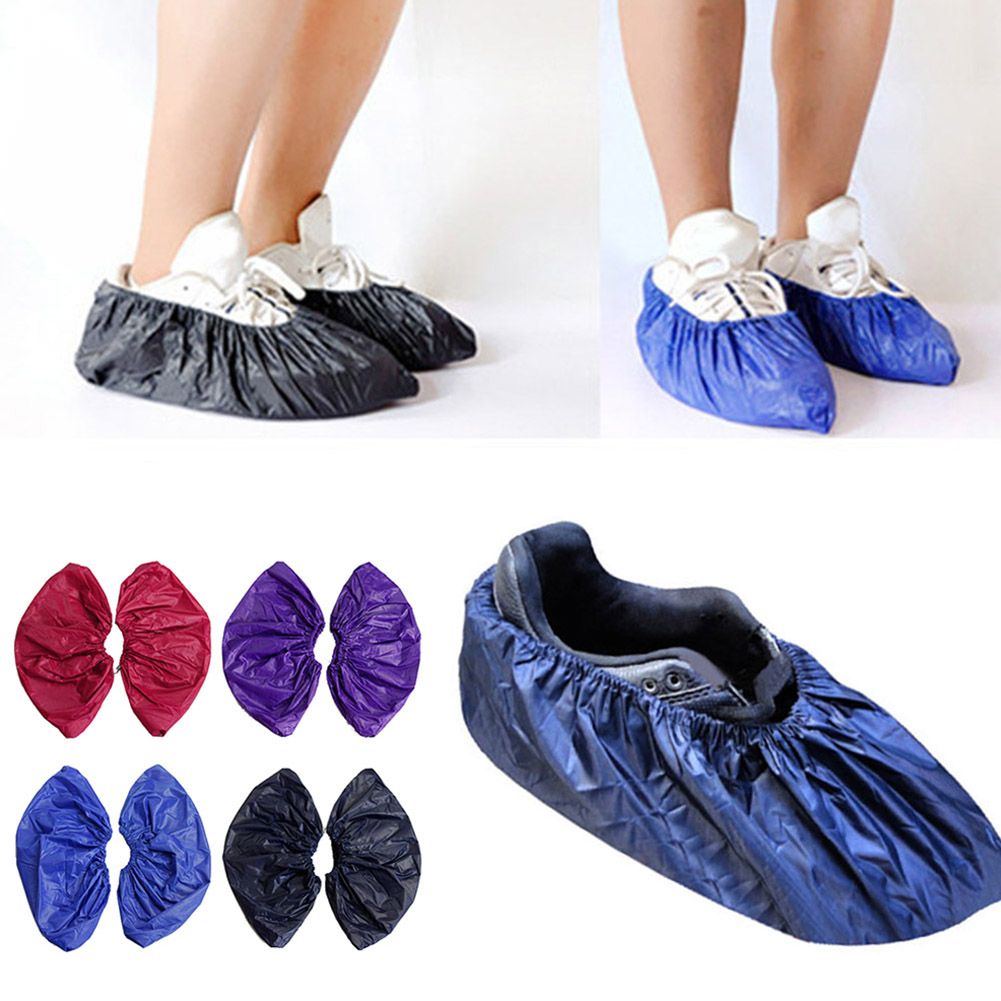1 Pair Reusable Elastic Shoe Cover Flamingo Dust Proof Feet Covers Anti-skid
