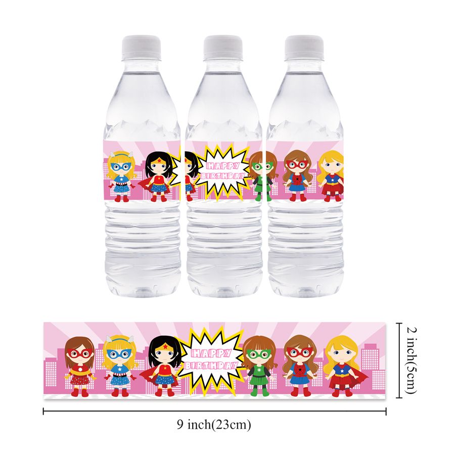 LEGO SUPERHEROES Super heroes BIRTHDAY PARTY FAVORS WATER BOTTLE LABELS WRAPPERS
