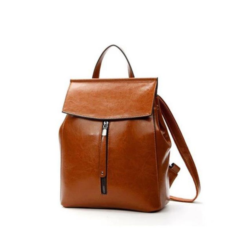 real leather backpack womens