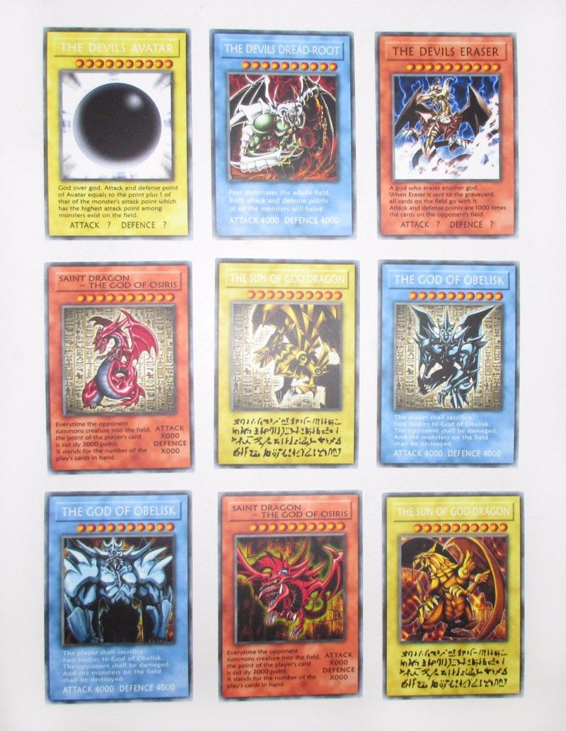 YuGiOh Rare Proxy Cards Exodia Magician Girl Egyptian God Obelisk Dragon  Numbers English Classic TCG Duel Card Yu Gi Oh! From Mtgcard, $0.36 |  DHgate.Com