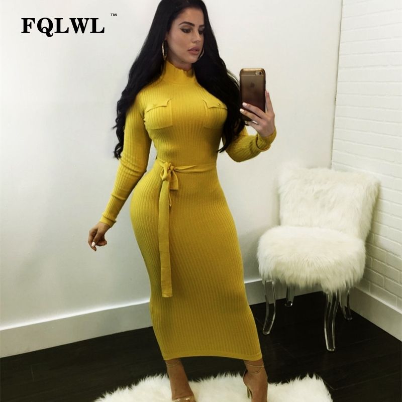 ribbed maxi bodycon dress