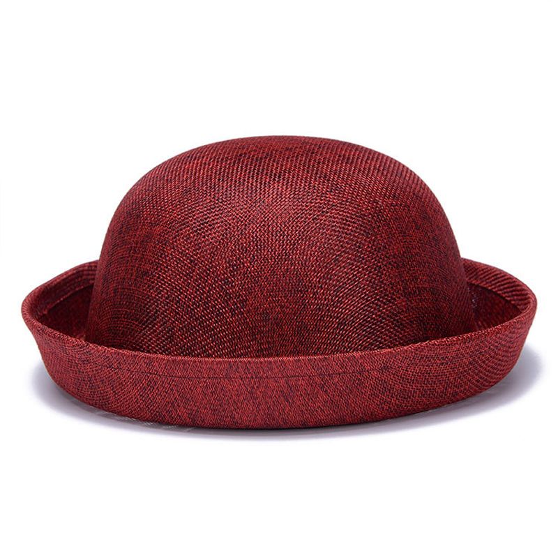 rolled brim sun hat