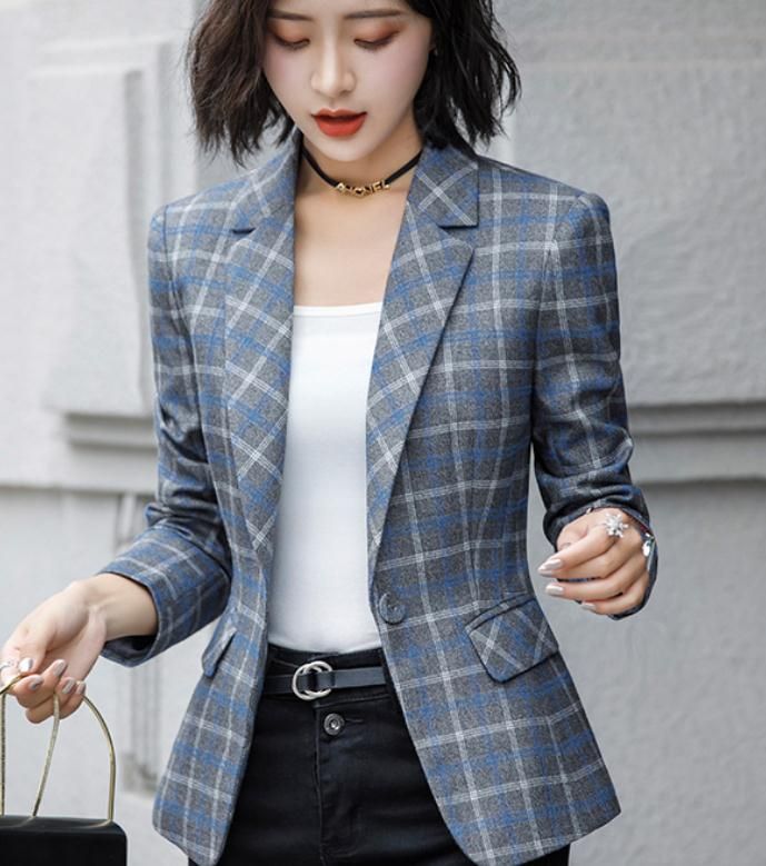 Abrigo mujer 2019 en otoño con estilo Moda de manga larga estilo occidental ropa