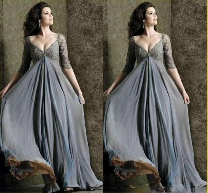 plus size empire waist gown