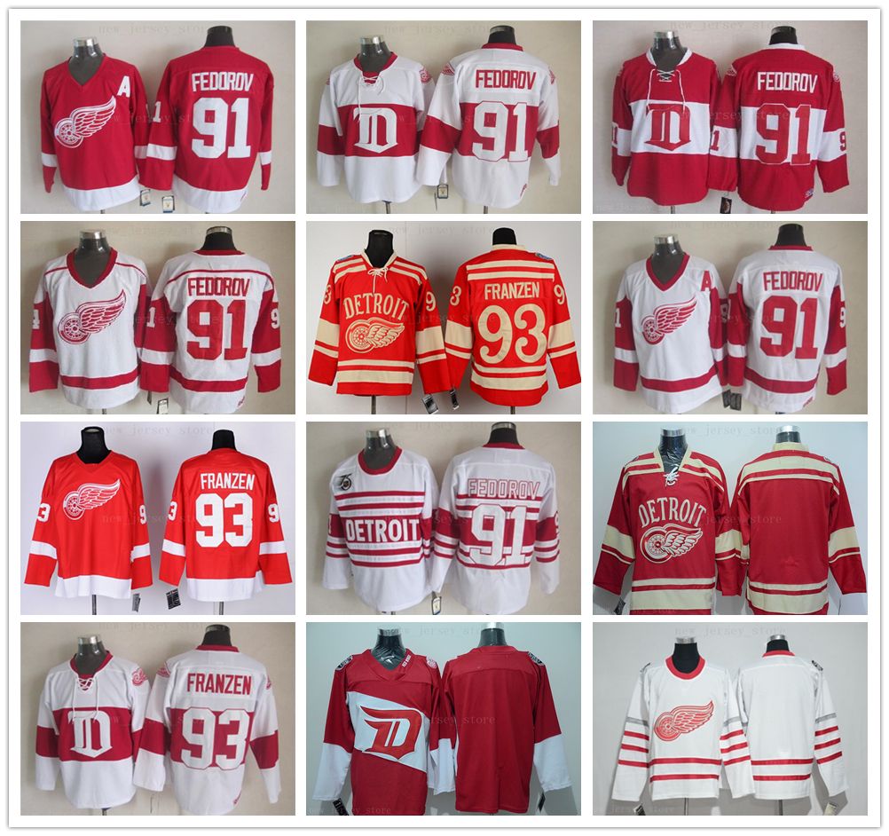 fedorov red wings jersey