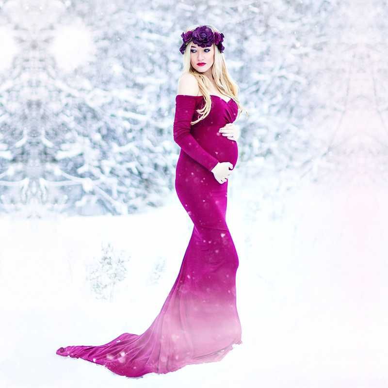 maternity photoshoot maxi dress