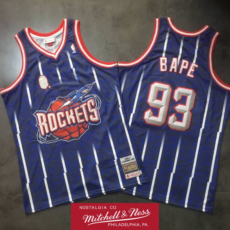 rockets bape jersey