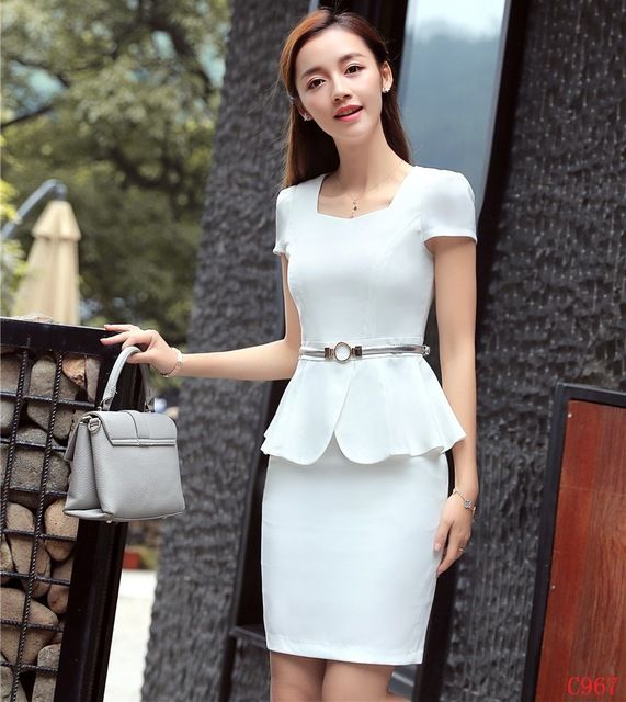 Acquistare Abiti Da Lavoro Da Donna Con Set Di Gonna E Giacca. Top Bianchi Abiti  Da Lavoro Da Donna Abiti Estivi Da Ufficio Estivo Economico | Consegna  Veloce E Qualità | It.Dhgate