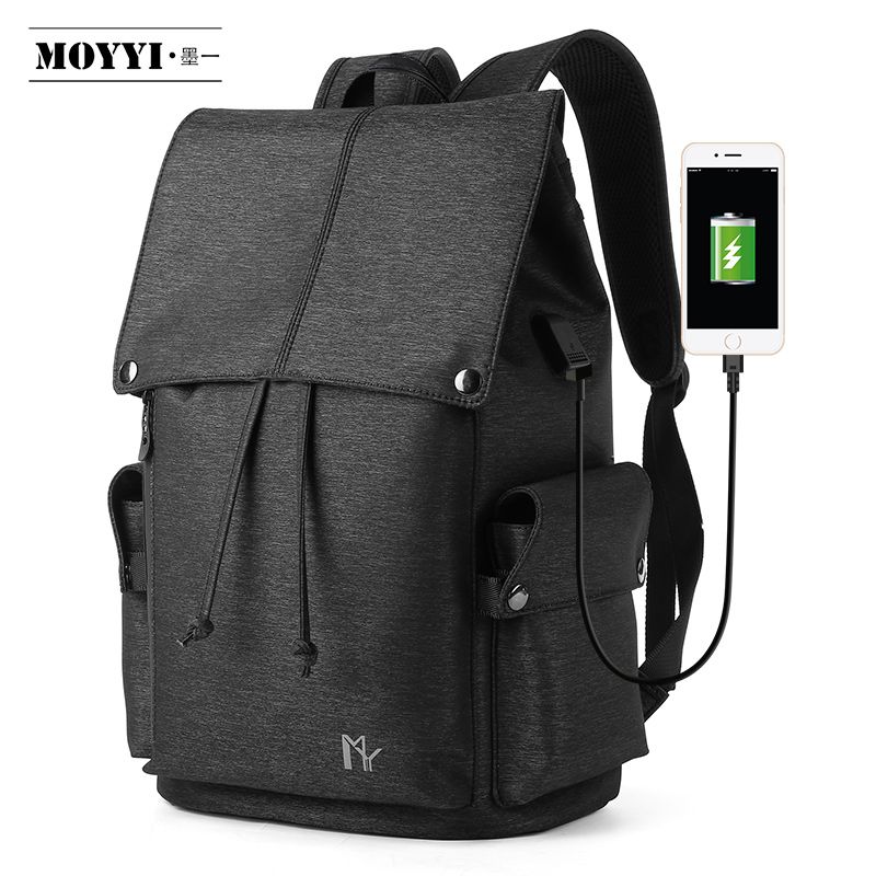 eco friendly black backpack