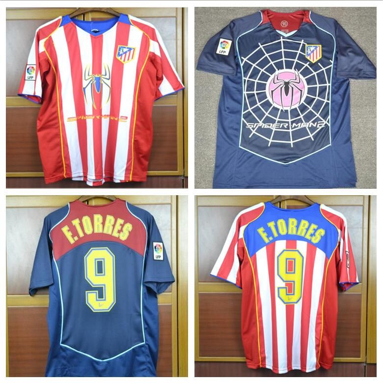 04 05 Madrid Spider Man Versión RETRO Camiseta De Fútbol Simeone Fernando  Torres 2004 2005 Camiseta De Fútbol Por Bestsoccerclub, 33,75 € |  Es.Dhgate.Com