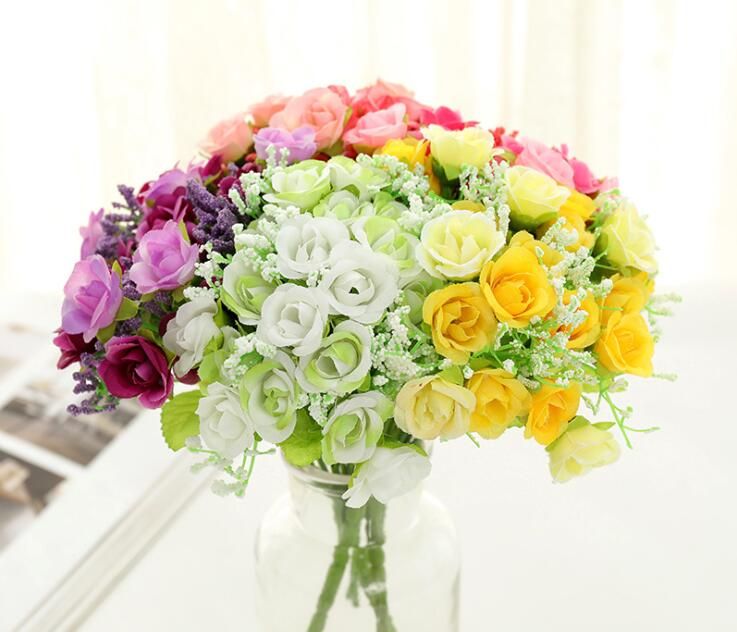 silk rose bouquet