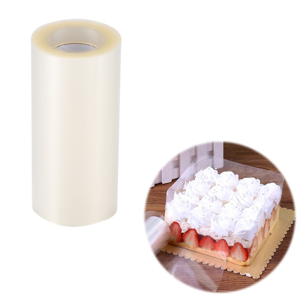 10M Transparent Wrapping Film For Mousse Cake Hard Bound Cake Edges PET Plastic