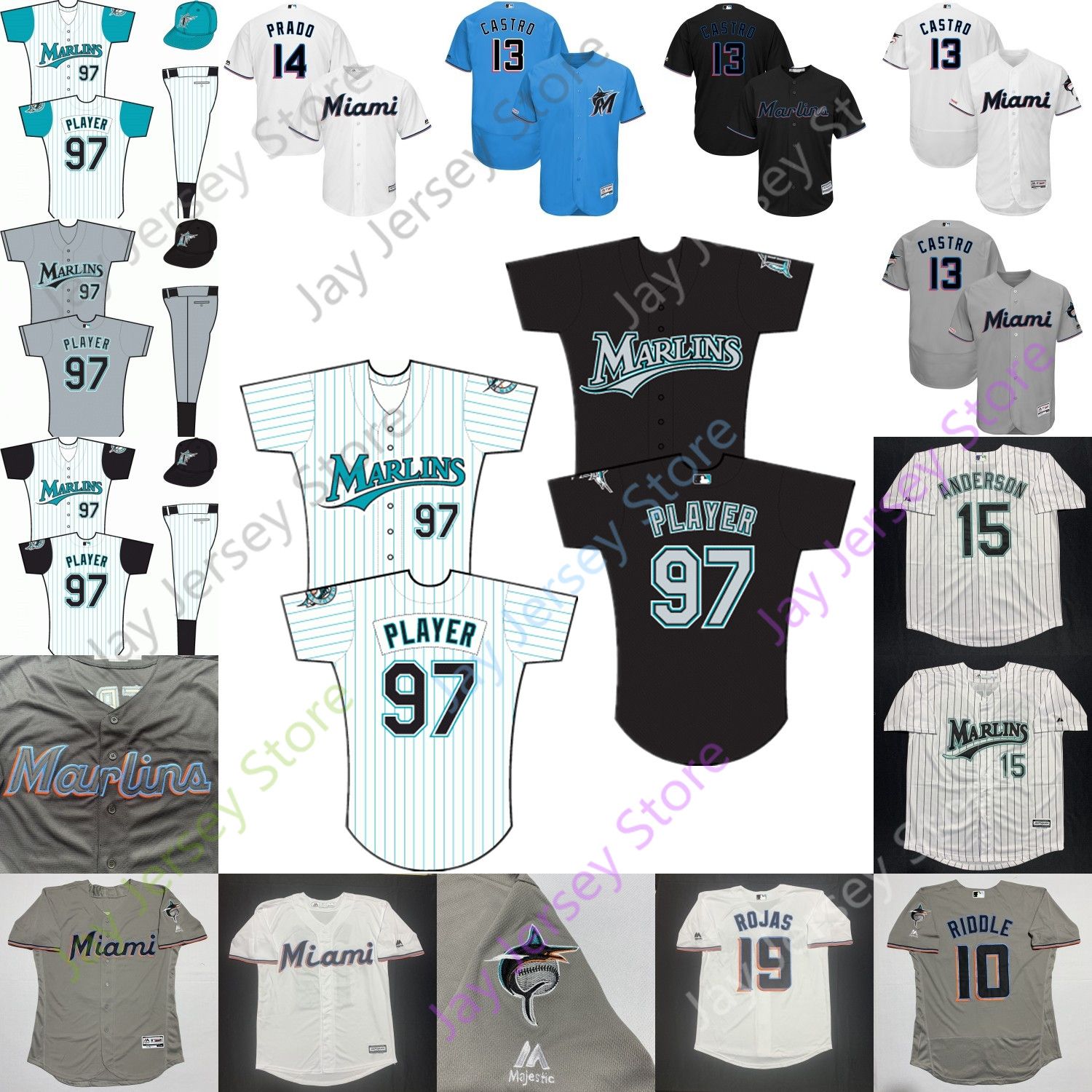 custom florida marlins jersey