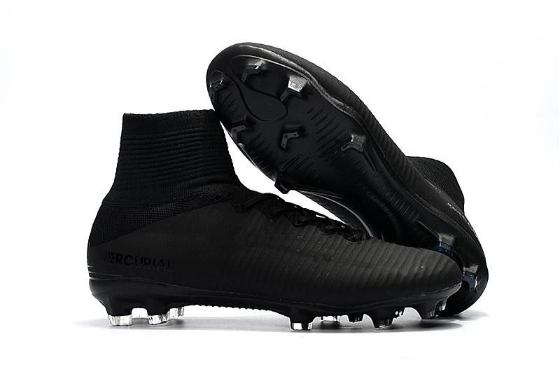 NIKE 2018 Recién llegado de color negro Tacos de fútbol Superfly fútbol