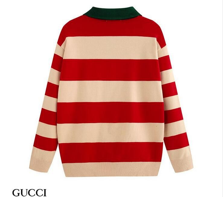 red and white striped sweater