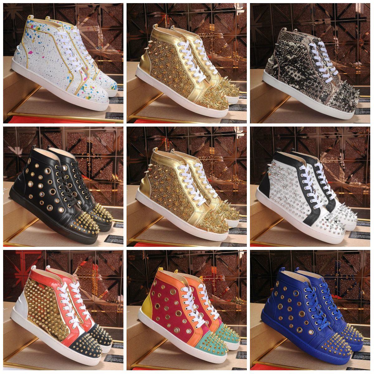 red bottoms with studs