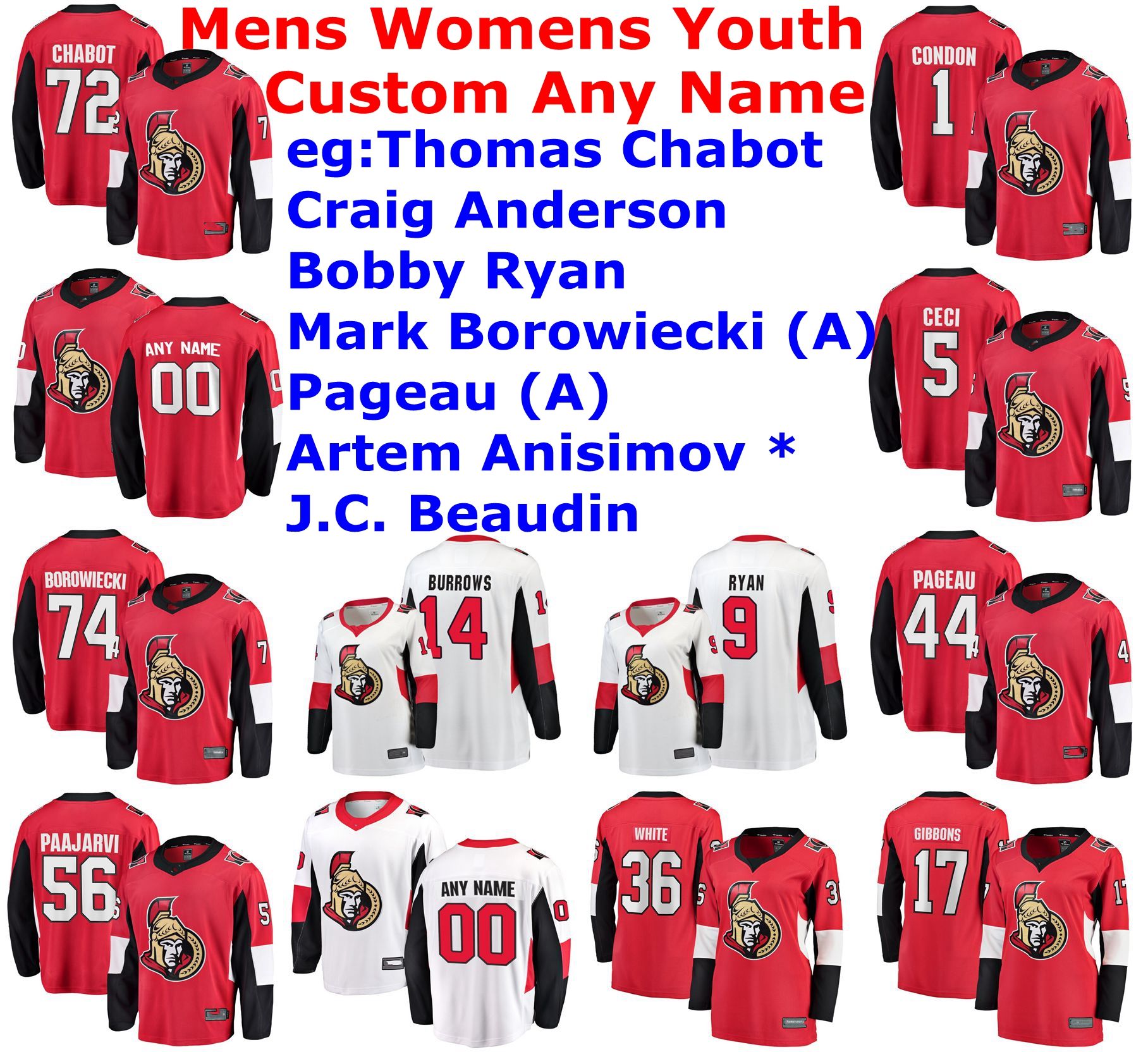 womens ottawa senators jersey