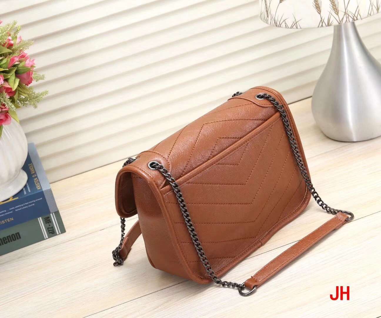 shopper bag with shoulder strap