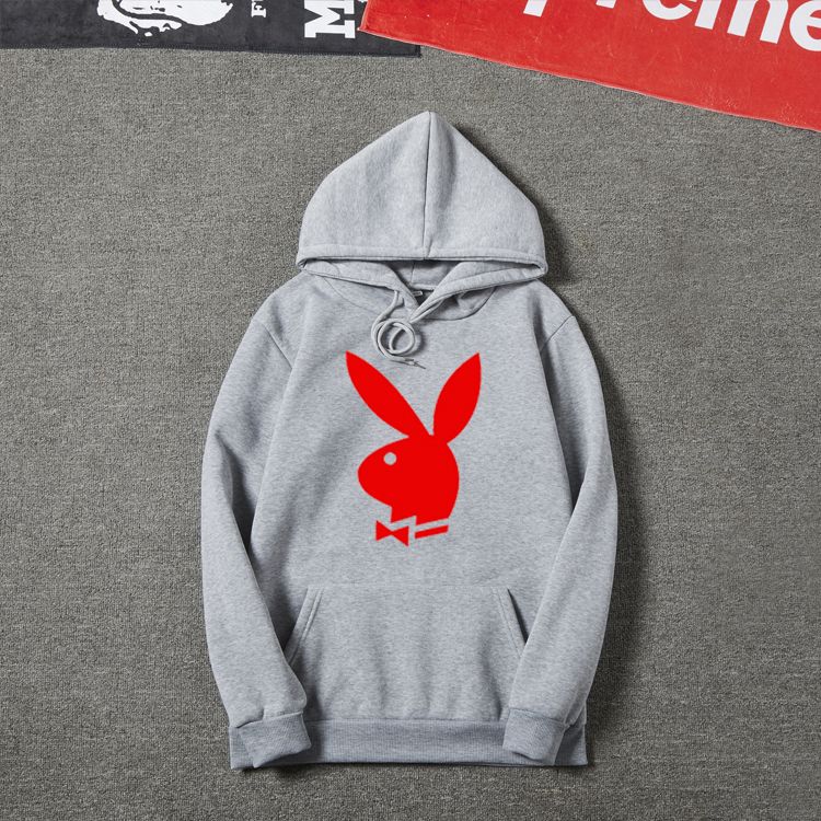 red and black playboy moletom com capuz