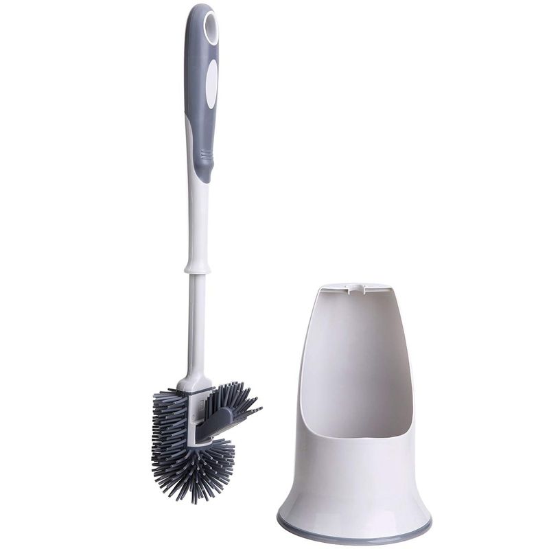 2020 Toilet Brush And Holder,Toilet Bowl Cleaning Brush Set,Under Rim