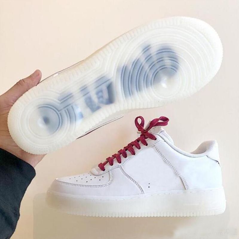Nuevo 1 Zapatillas De Running De Lo Mio República Dominicana 3M Lengua  Mujer Hombre Entrenadores Zapatillas De Deporte Fuerzas Low One Sports  Blanco Rojo Zapatos Por Soccer_cleats, 128,92 € | Es.Dhgate.Com