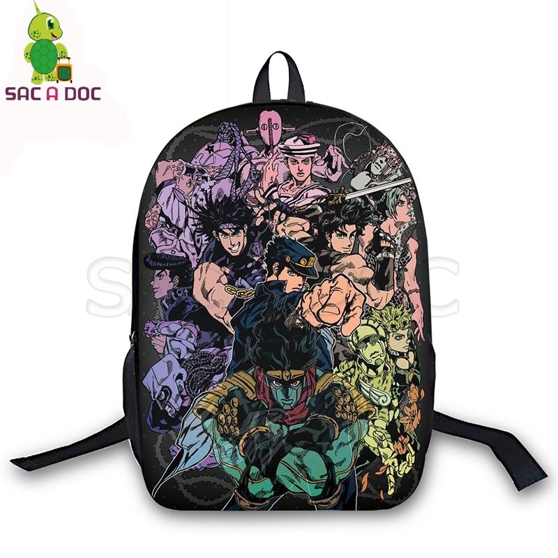 Dio JoJo Bizarre Adventure School Backpack for Boys Girls Laptop Bag Sports Traveling Daypack 16.512.65.5 in