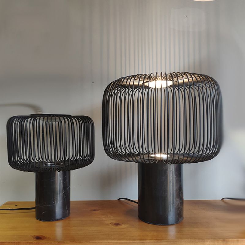 2020 Nordic Minimalist Marble Table Lamp Modern Black Iron Paint