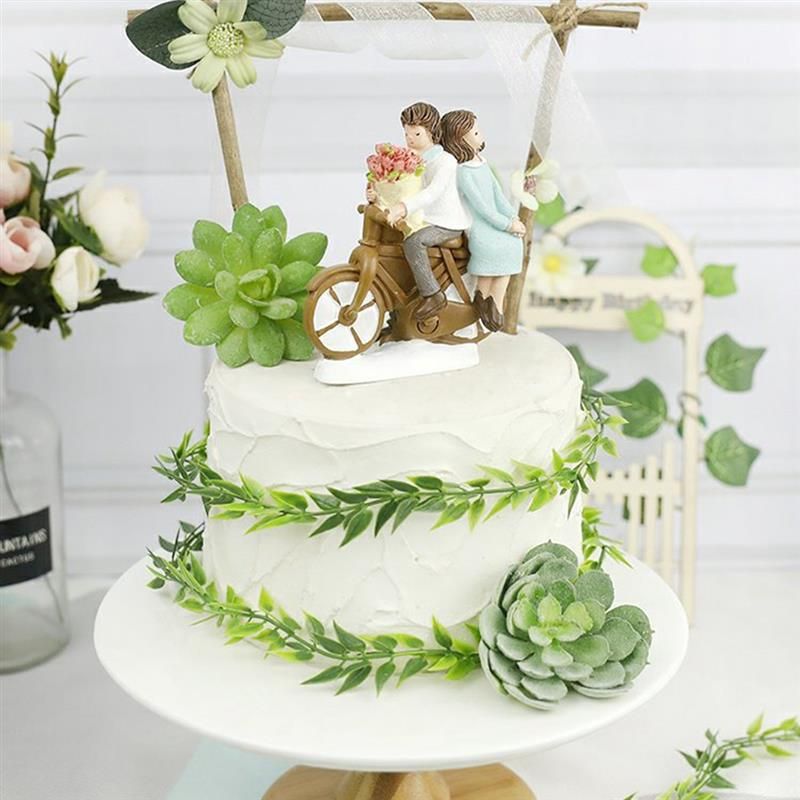 Compre Plantas De Simulacion Artificial Primero De La Torta Pastel De Flores Suculento De Recogida Decoracion Para Cumpleanos A 21 52 Del Blithenice Es Dhgate Com