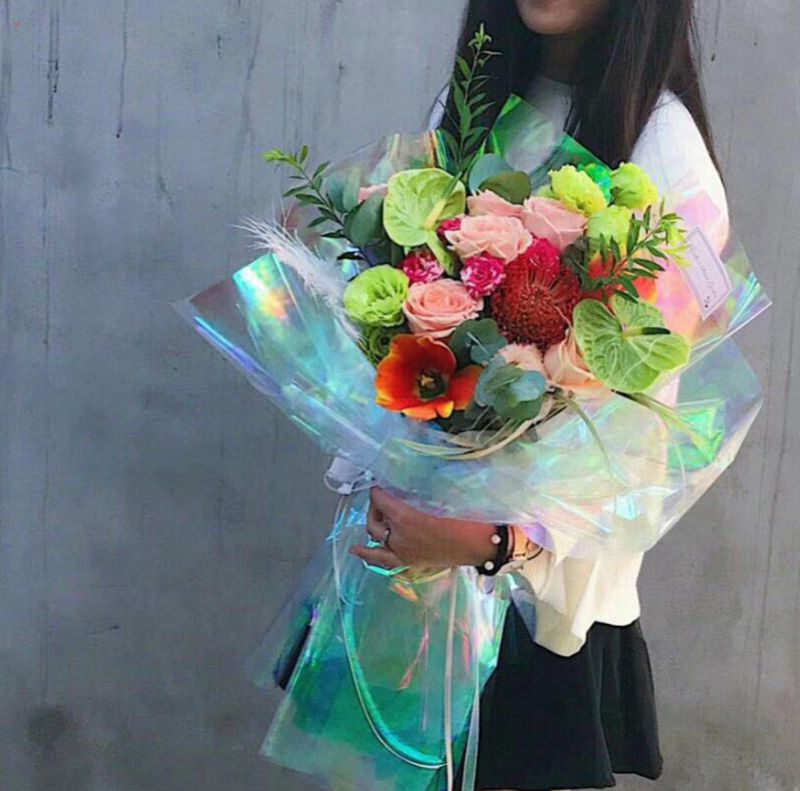 bouquet plastic wrap