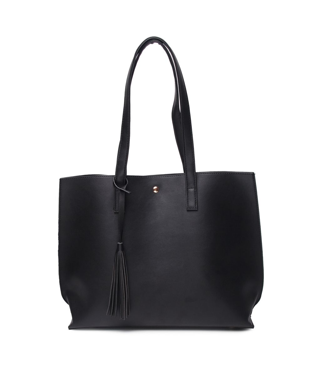 Ye Store White Dog Lady PU Leather Handbag Tote Bag Shoulder Bag Shopping Bag