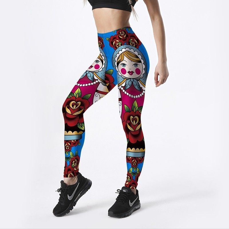 Acquistare Leggings Russi Le Donne Cute Matryoshka Dolls And Roses Leggings  Stampati Leggins Slim Fitness Stretch Bohemian Pants 4XL Economico |  Consegna Veloce E Qualità | DHgate Italy