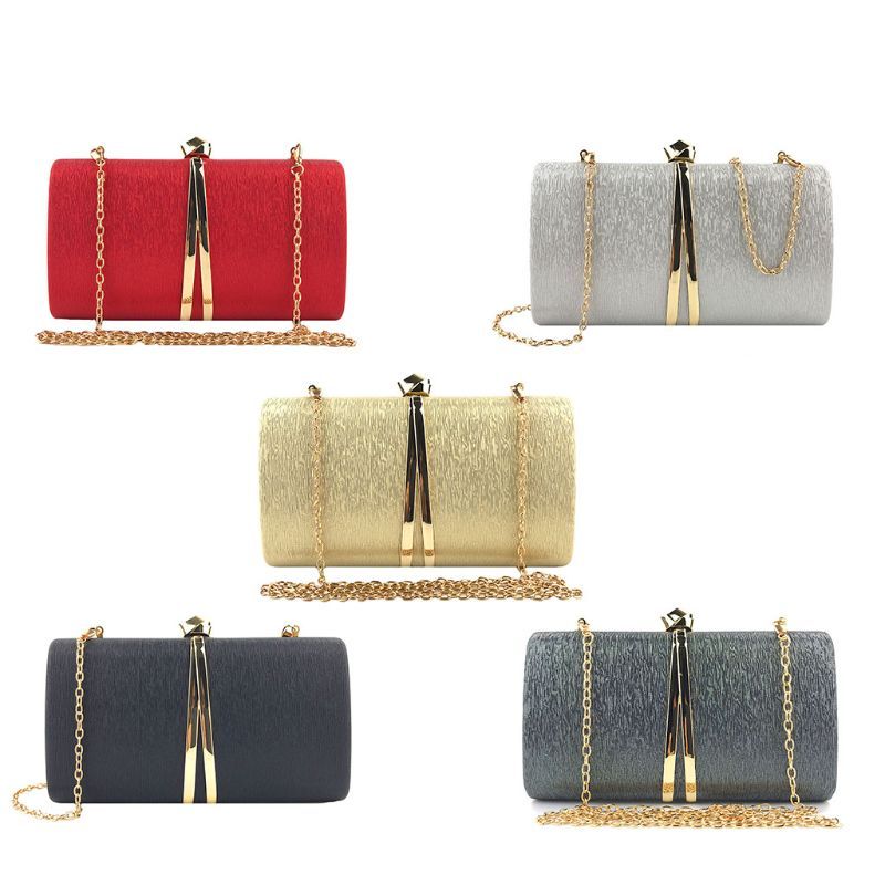 Women Clutches Evening Bags Women Elegant Soft Leather Ultra-thin Clutches Bag Prom Evening Handbag Party Clutch Purse Shoulder Bags Cross Body Bag Bridal Wedding Bag Clutch Purse Color : Gold