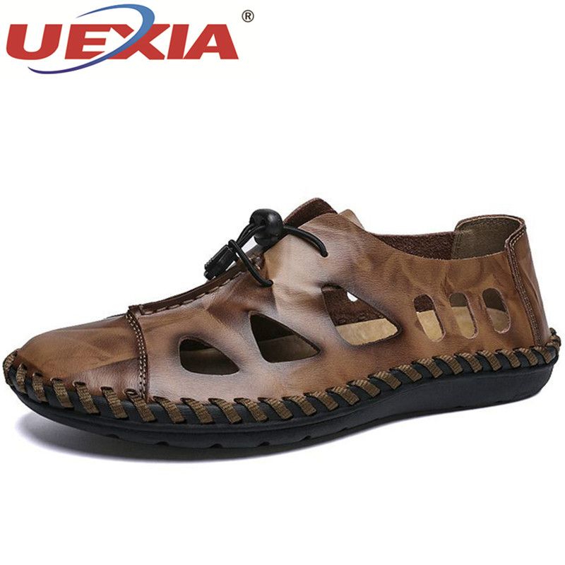 Uexia New Summer Sandals Men Breathable High Quality Leather Man Flats Fashion Casual Beach Mens Shoes Footwear Size 48 Birkenstock For Women From Getoffit 19 61 Dhgate Com - High Quality Leather Sandals Uexia New Summer Sandals Men Breathable High Quality Leather Man Flats Fashion Casual Beach Mens Shoes Footwear Size 48 Birkenstock For Women From Getoffit 19 61 Dhgate Com - High Quality Leather Sandals