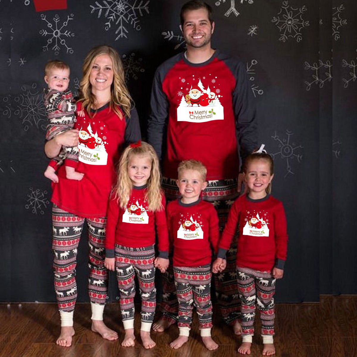 girls plus size christmas pajamas