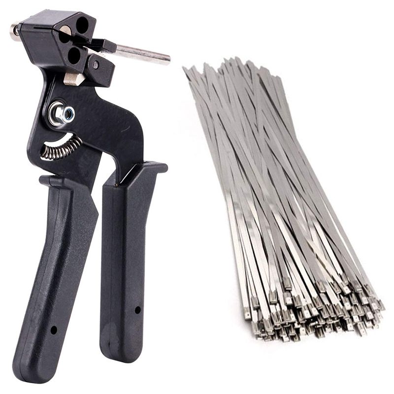 2021 Stainless Steel Cable Tie Tool Auto Tightener Cut Fasten Self