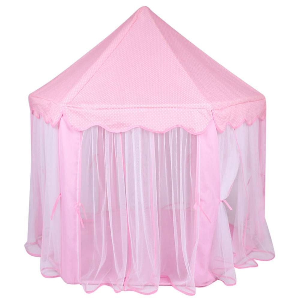 girls pink tent