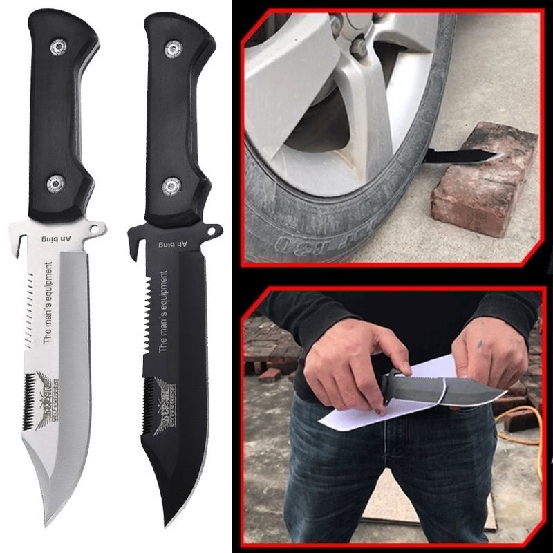 Outdoor Camping Equipment Knife Fixed Blade Straight Knives Survival