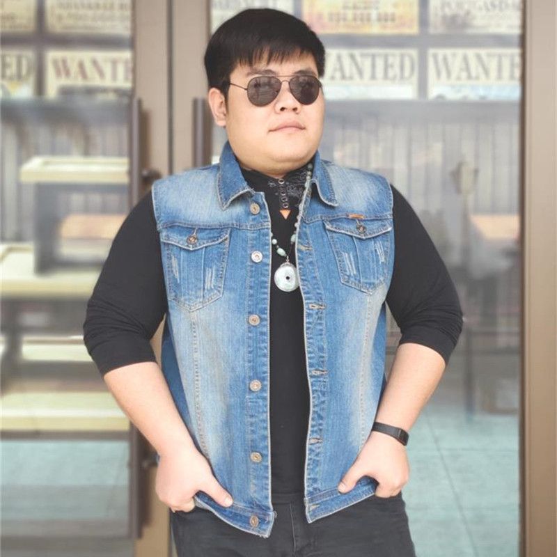 Compre Chaleco De Los Hombres Chaleco De Gilet Homme Chaleco Hombre Jeans  Sin Mangas Jeans Al Aire Libre Chalecos Tallas Grandes 5XL 6XL 7XL 8XL  Parka Para Hombre De Mont Erkek A