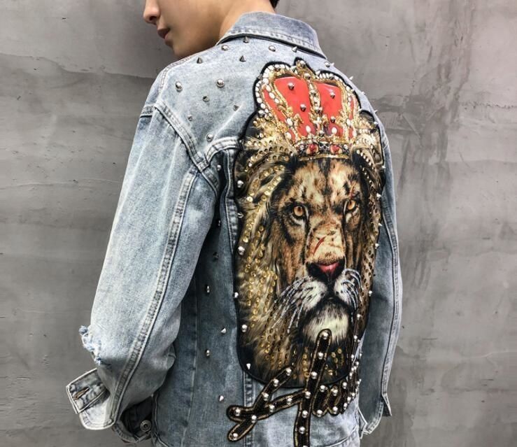 Lion print jacket Clearance