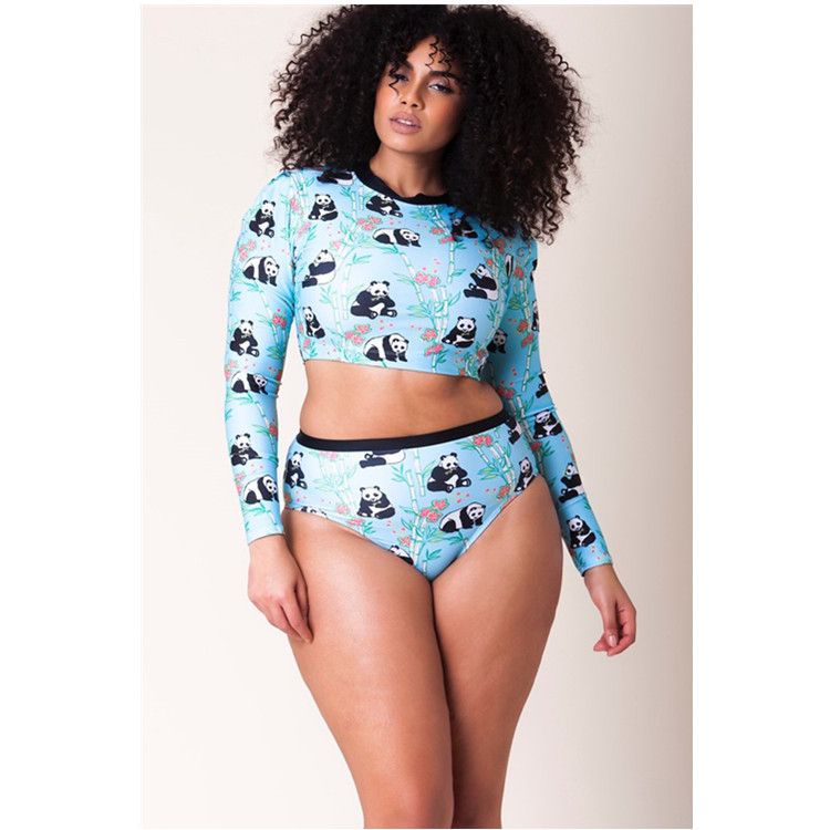 plus size swimwear with sleeves