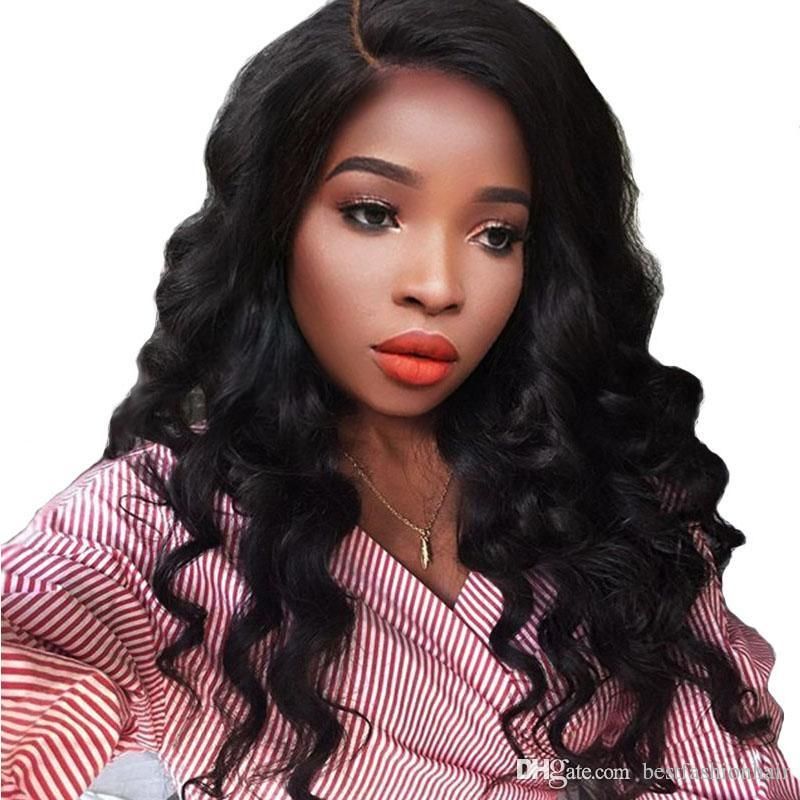 Human Hair Wigs Pre Plucked For Black Women Wavy Hair Glueless