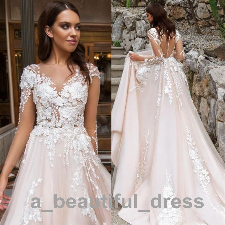 light and lace wedding dress