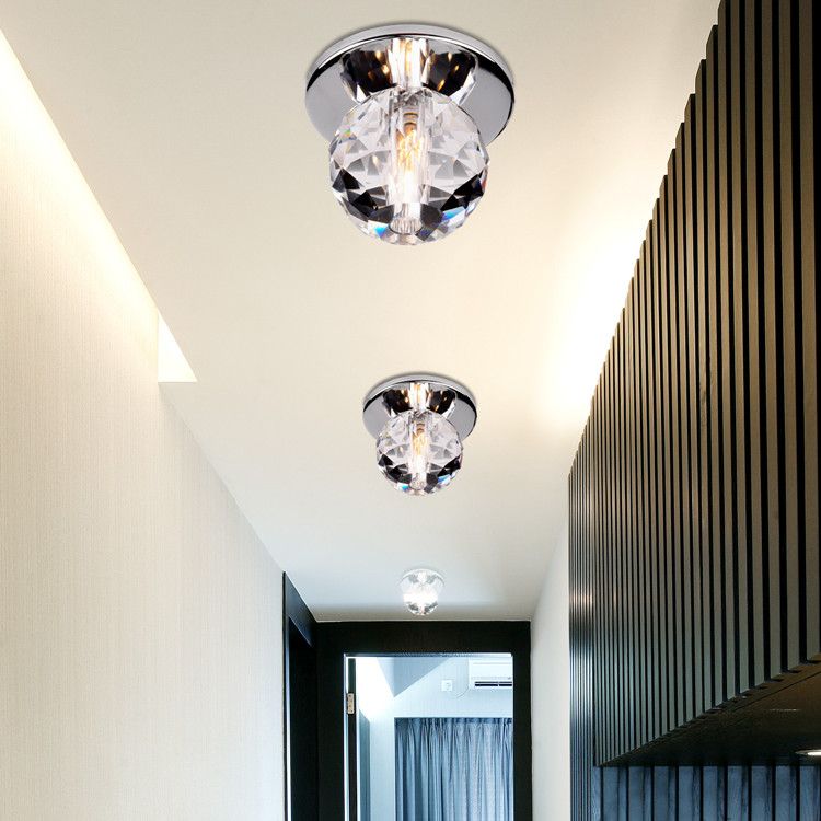2019 Ceiling Lights K9 Crystal Ball Led Modern Ceiling Lamps Lustre Light Fixtures For Porch Hallway Home Indoor Lighting Decor From Lightfixture