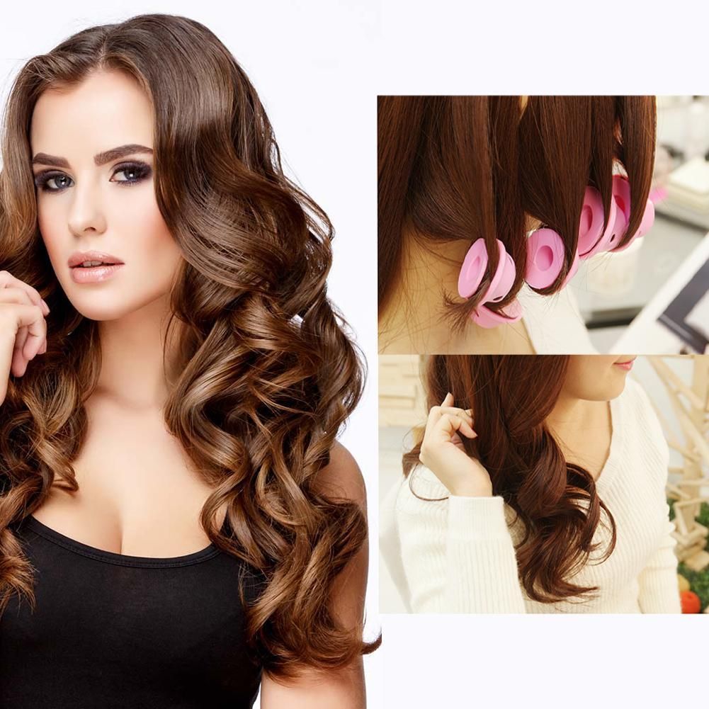 10pcs/set magic hair rollers 2 different size silicone hair curlers rollers  DIY Curl Hair Styling Rollers for beauty home use
